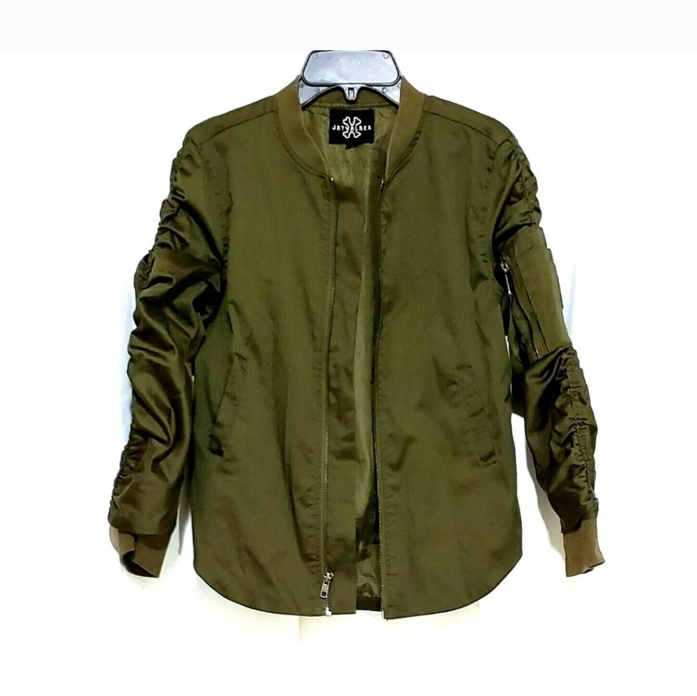 Big Boys Size Small Jay Walker Green Satin Jacket